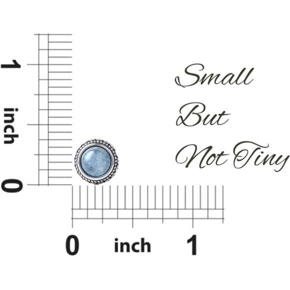 Aquamarine Birthstone Stud Earrings Sterling Silver Crystal Jewelry Gift Women - Picture 5 of 7